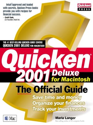 cover image of Quicken 2001 Deluxe for the Macintosh